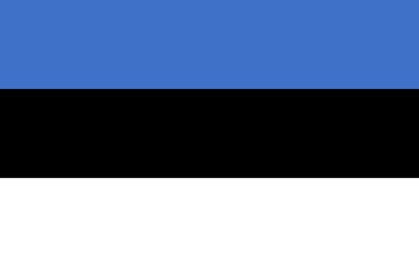 Obraz premium Flag of Estonia, Vector illustration