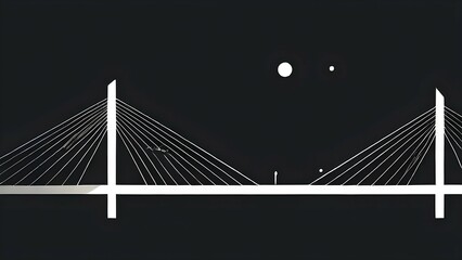 Obraz premium Minimalist abstract wallpaper illustration symbolizing architecture in simple geometric shapes, AI generated