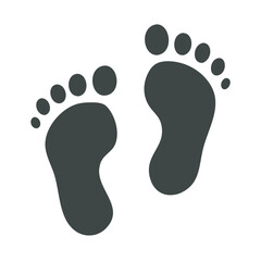 foot prints vector