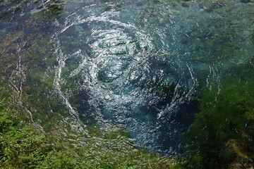Blue Eye, Karst Spring, Syri i Kalter, Bistrica River, near Saranda, Albania, Europe