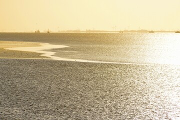 Wadden Sea off Juist Island, East Frisian Island, East Frisia, Lower Saxony, Germany, Europe