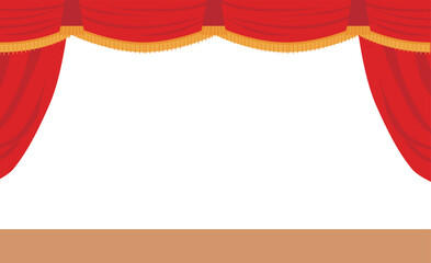 舞台の装飾イラスト背景素材