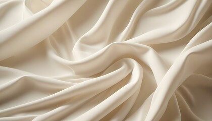 Obraz premium Tela blanca suave y fluida con pliegues y sombras suaves y ondulantes, que crean una composición serena y elegante.