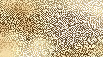 Abstract Golden Dots Pattern with Varying Sizes and Textures