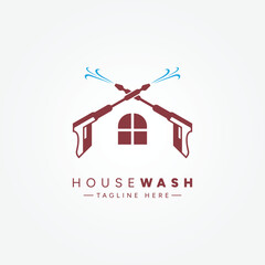 Pressure Washing Logo for House Cleaning Services