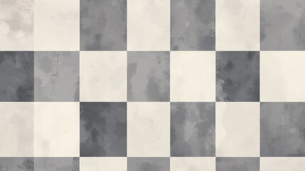 Fototapeta premium Gray and White Abstract Checkerboard Pattern for Textures and Backgrounds