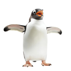 Fototapeta premium Cheerful Penguin Ready for Adventure