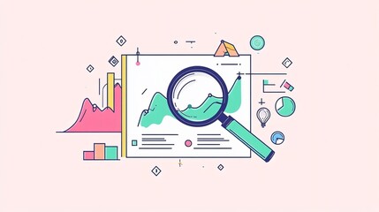 Data Analytics Research and Vector Analysis on Paper Concept