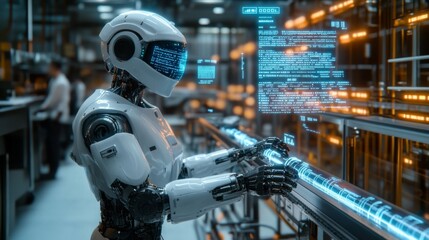 Fototapeta premium Advanced Robotics in Modern Industry