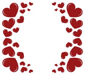 Heart icon illustrated in vector on white background