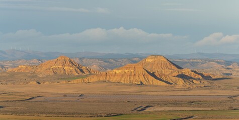 Bardena Blanca, Bardenas Reales Natural Park, semi-desert, Navarre, Spain, Europe