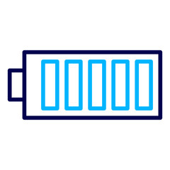 Battery Charging Outline Color icon