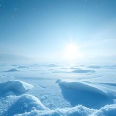 Fototapeta premium landscape with snow