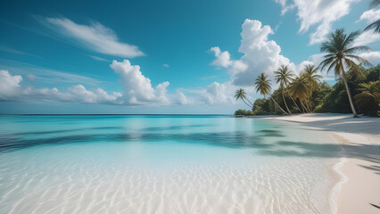 Fototapeta premium Paradise Found: Tropical Beach Bliss