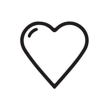 recommend clip art: Outline Broken heart love vector icon. heart love symbols isolated editable vector.