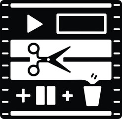 Video editing icon 