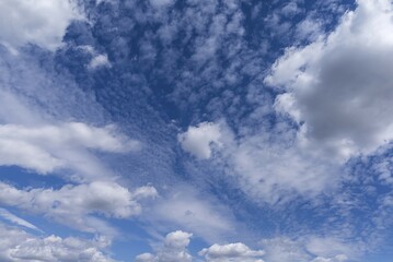 Obraz premium Cloud formations, background image, Germany, Europe