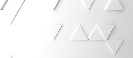 Fototapeta premium Abstract modern white triangle background, 3d rendering