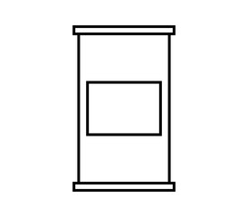 Tin food icon illustrated in vector on white background