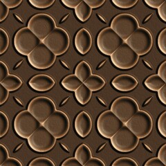 3D effect seamless background, wallpaper decoration leather pattern