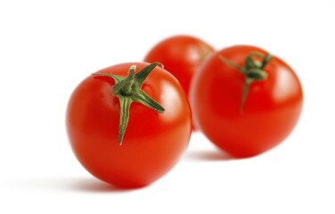 Three tomatoes, cut-out