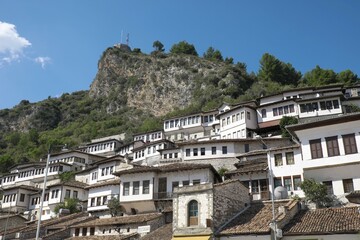 Obraz premium Townscape, City of a Thousand Windows, Berat, Albania, Europe