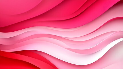 Abstract Pink and Red Wave Pattern Design