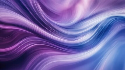 Obraz premium Abstract waves of purple and blue swirling together in a fluid motion, creating a mesmerizing blend of colors and textures suitable for various artistic applications.