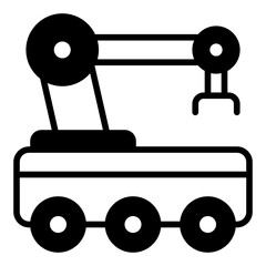 Autonomous Robotics line glyph icon