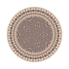 Circular pattern in traditional Palestinian style, vector design element