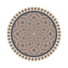 Circular pattern in traditional Palestinian style, vector design element