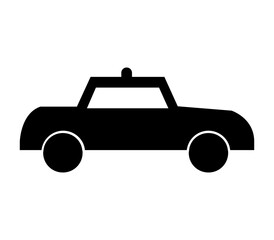 Car icon in vector on white background