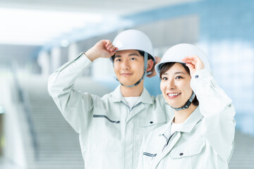 作業員の若いスタッフ