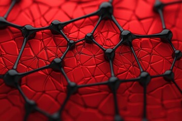 Illuminated atoms and bonds a close-up of molecular design