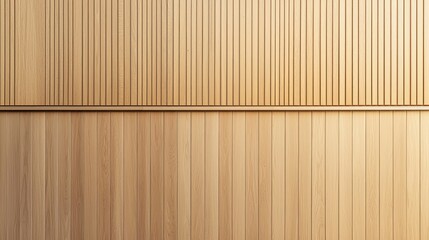 Light Wood Wall with Vertical Stripes and Textured Surface Design