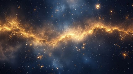 Naklejka premium A Celestial Background with Midnight Blue and Shimmery Accents