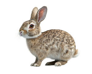 Obraz premium Rabbit is standing on transparent background