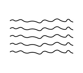 Sea wave icon illustrated in vector on white background