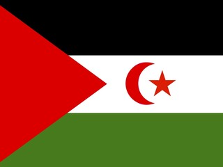 Official national flag of Western Sahara