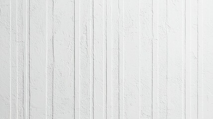 Naklejka premium Textured White Wall Surface with Vertical Stripes and Patterns