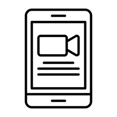 Zoom Outline Style Icon Design