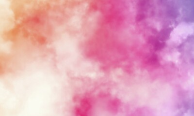 Pink orange purple smoke background, abstract colors fusion, full frame fume texture