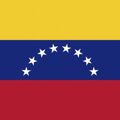 Official national flag of Bolivarian Republic of Venezuela