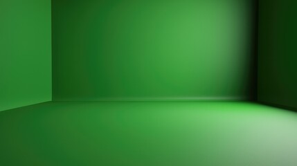 Bright and Smooth Green Studio Background for Creative Projects