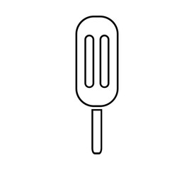 Ice cream icon in vector on white background