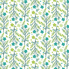 all over floral pattern with artistic wildflowers and soft botanical textures for wrapping paper and fabric