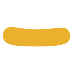Yellow Abstract Blob Elements Illustration