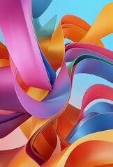 abstract colorful wavy  background