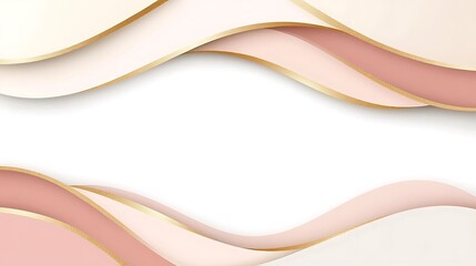 Obraz premium Abstract Pink Gold Wave Design Background