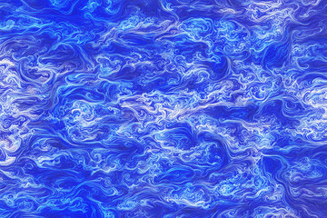 Fototapeta premium Abstract blue waves or smoke pattern, decorative backdrop background